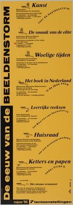 affiche voor 7 tentoonstellingen