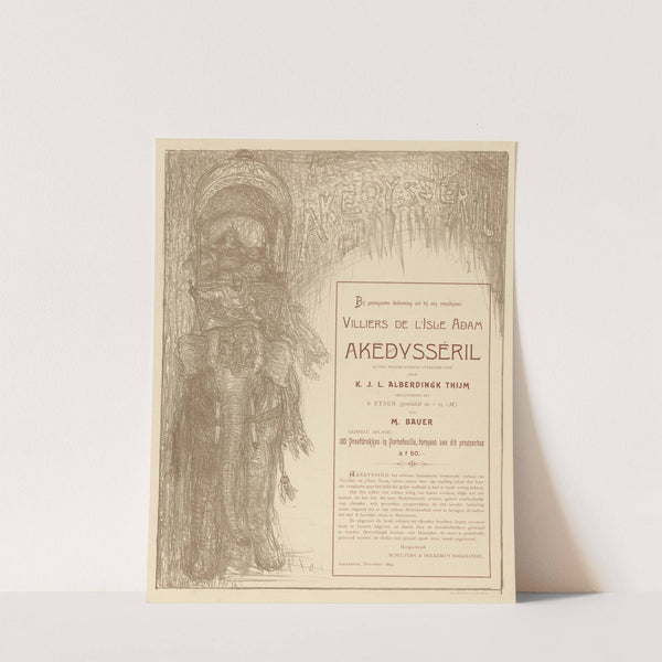 Affiche voor Akëdysséril (1893) by Marius Bauer