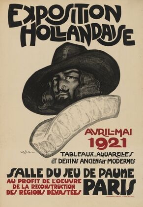 Affiche voor de Exposition Hollandaise te Parijs, 1921