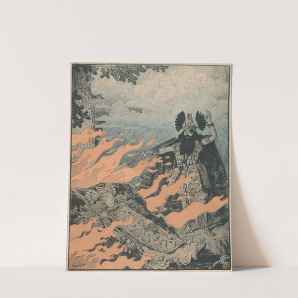 Affiche voor Die Walküre van Richard Wagner by Eugène Grasset