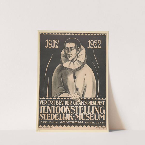 Affiche voor een tentoonstelling in het Stedelijk Museum, Amsterdam. 1922 by Lodewijk Schelfhout