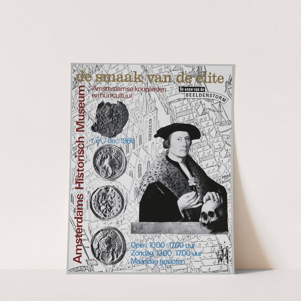 affiche voor tentoonstelling De smaak van de elite by Studio Dumbar