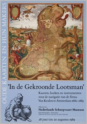 affiche voor tentoonstelling In de Gekroonde Lootsman (1989)