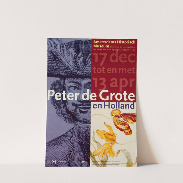 affiche voor tentoonstelling Peter de Grote en Holland (1996) by Amsterdam UNA