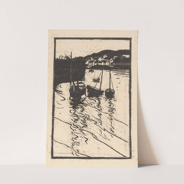 Afgemeerde schepen in de haven van Concarneau (1888-1934) by Willem Adrianus Grondhout