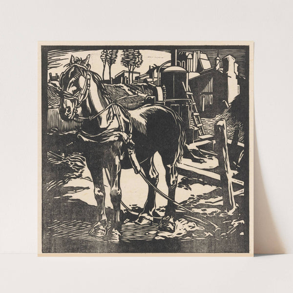 Afgespannen karrenpaard (1881-1934) by Johannes Josephus Aarts