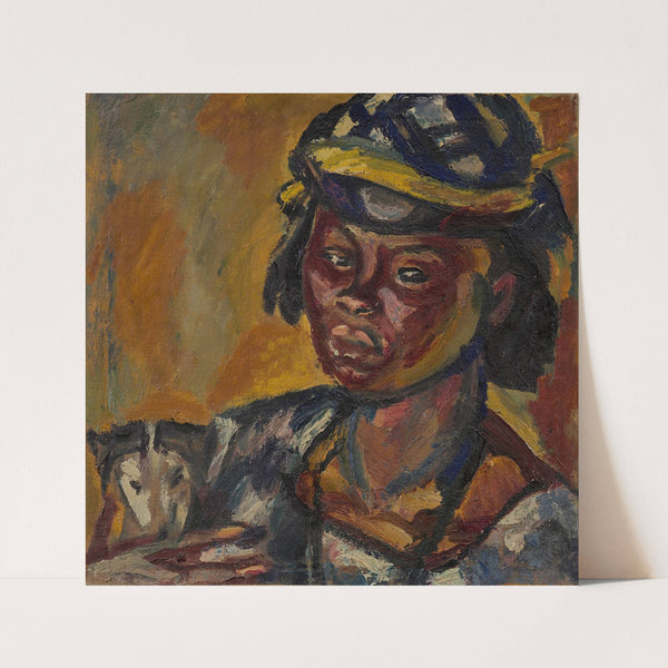 Africaine au chien (1924) by Maurice-Albert Loutreuil