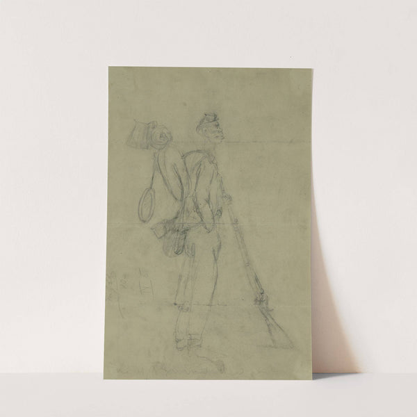 African American soldier by Alfred Rudolph Waud