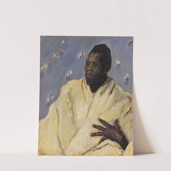 Afrikaner mit weißem Gewand by Hanns Sprung