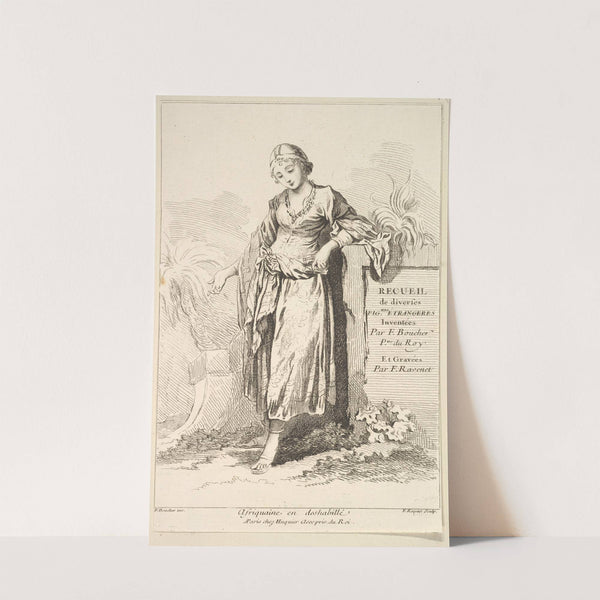 Afriquaine en deshabillé, plate 1 (18th century) by François Boucher