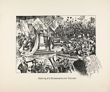 Afsløring af et Mindesmærke over Simonsen (1889)