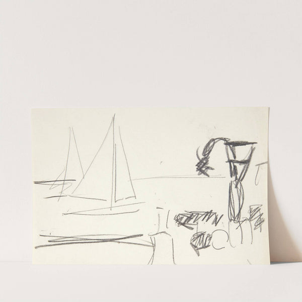 Aften i Frihavnen by Edvard Weie