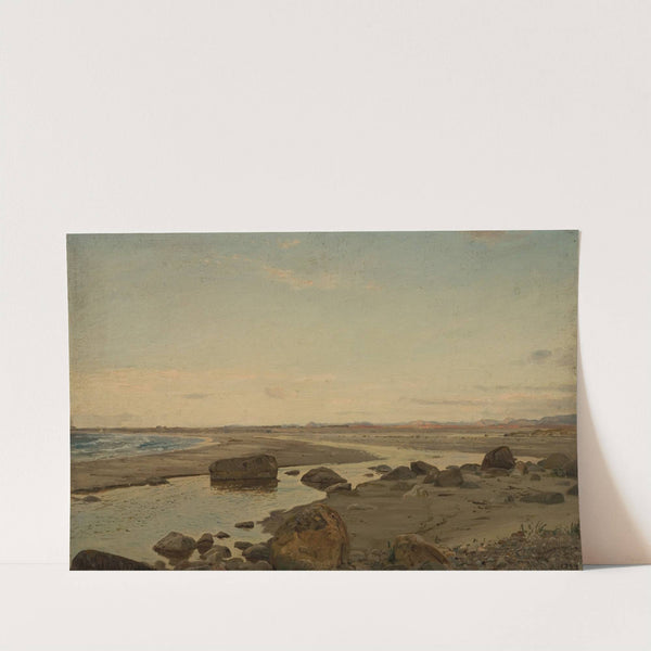 Aften ved Nærland, Jæren by Amaldus Nielsen