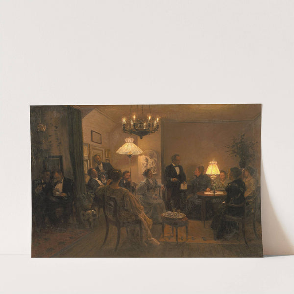 Aftenselskab i mit hjem by Viggo Johansen