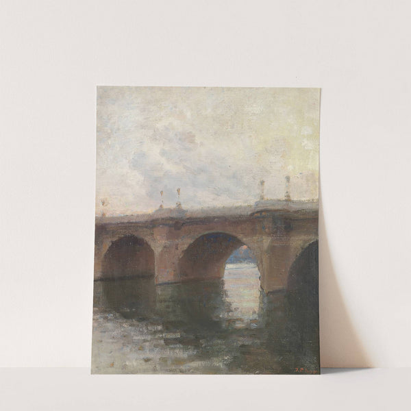 Aftenstemning ved Pont Neuf by Julius Paulsen