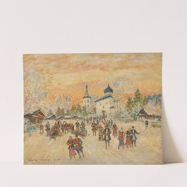 After a festive service by Konstantin Alexeevich Korovin