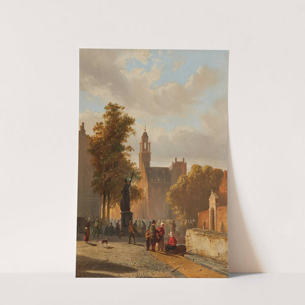 After church (1855) by Adrianus Eversen