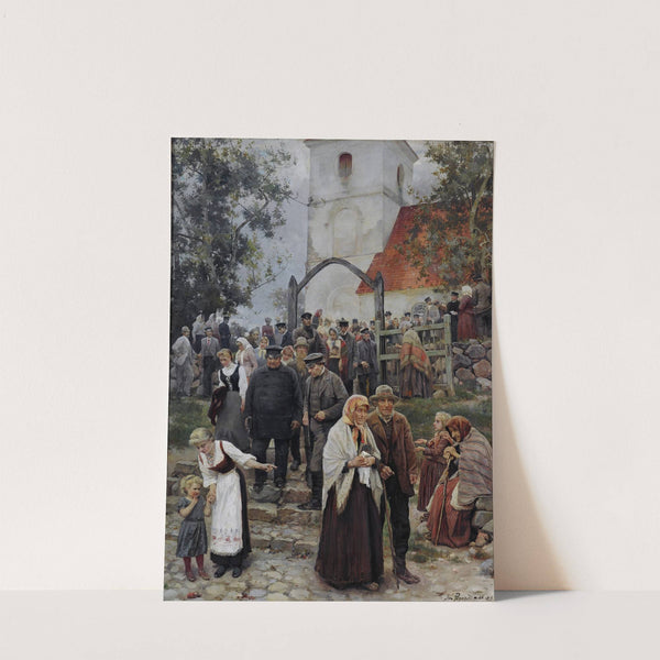 After Church by Janis Rozentāls