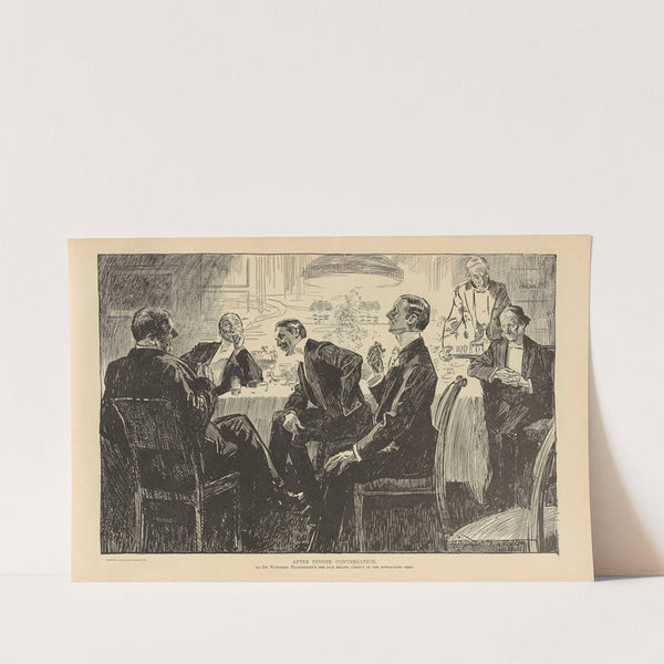 After dinner conversation (1893-1900) by Charles Dana Gibson