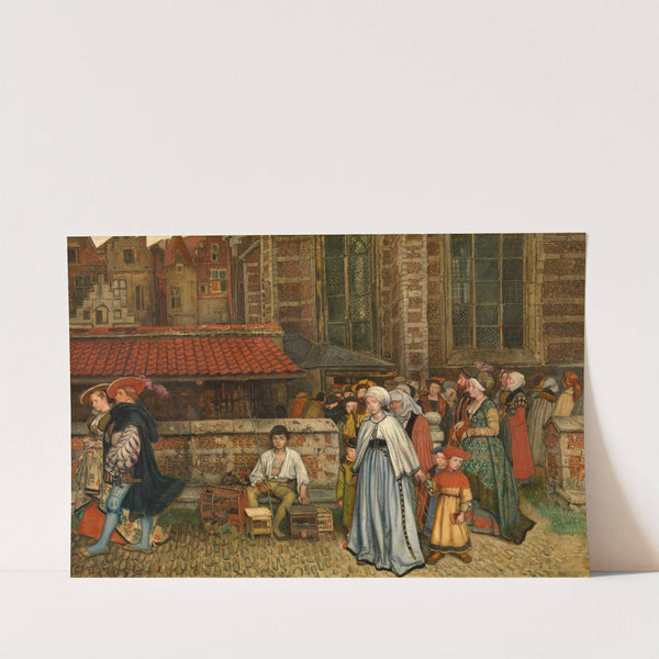 After Mass (1866) by Jan August Hendrik Leys