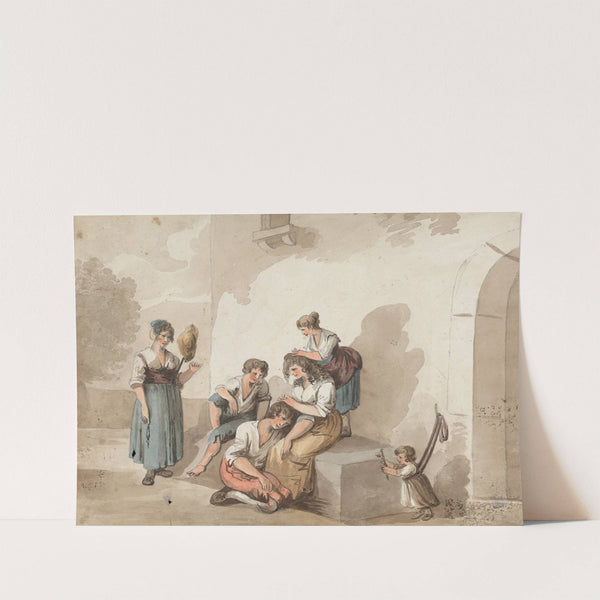 After Pinnelli (Group of Peasants Outside a House) by Isaac Weld