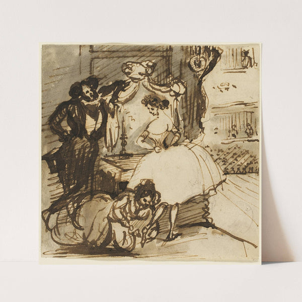 After the Ballet by Constantin Guys