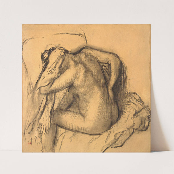 After the Bath, Woman Drying Her Hair (circa 1895) by Edgar Degas