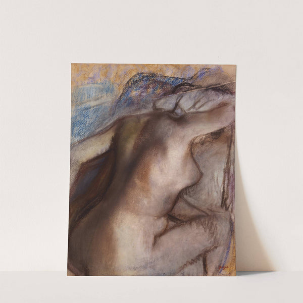 After the bath, woman drying herself (1884-1886) by Edgar Degas