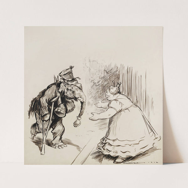 After the battle. G.O.P. All that is left of me darling is yours (1912) by William Henry Walker