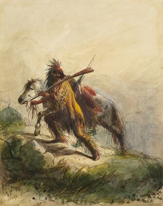 After the Battle; The Scalp Lock (circa 1858)
