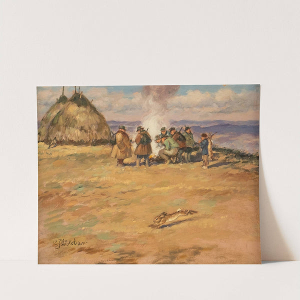 After the rabbit hunt by Carl Plückebaum