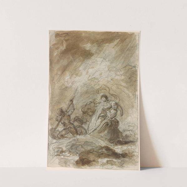 After the Shipwreck, Isabella is Rowed to the Shore by Jean-Honoré Fragonard