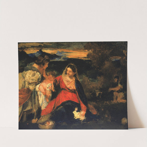 After Titian’s ‘Madonna of the Rabbit’ (1878-1882) by Kenyon Cox