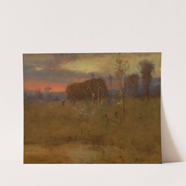 Afterglow on the Meadow by George Inness