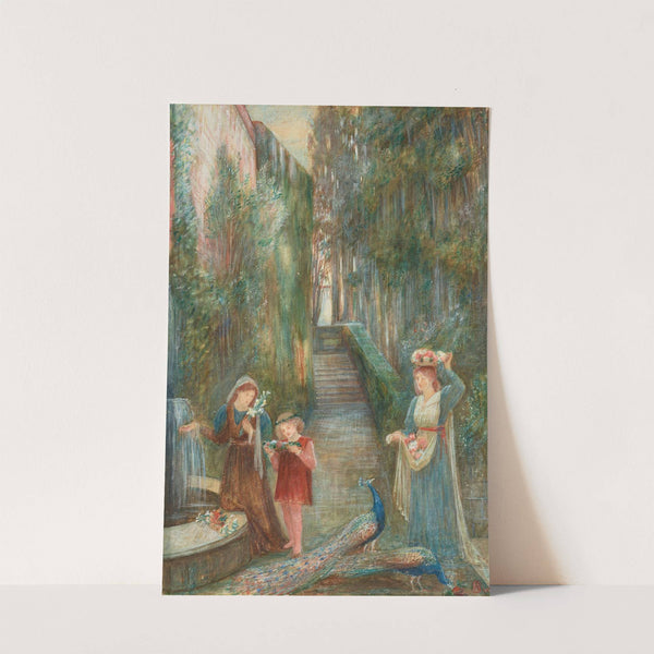 Afternoon in the Colonna Garden (1894) by Marie Spartali Stillman