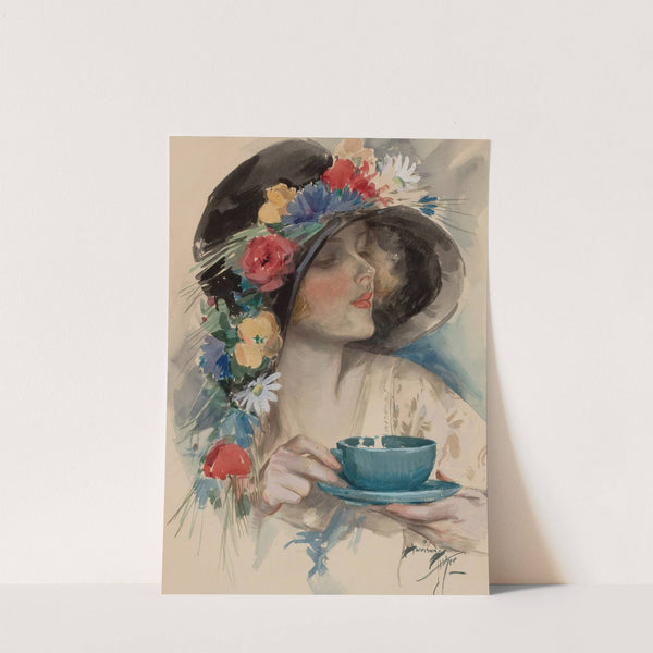 Afternoon Tea (1925) by Harrison Fisher