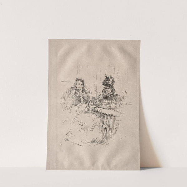 Afternoon Tea, Mrs. Phillips and Mrs. Charles Whibley (1897) by James Abbott McNeill Whistler