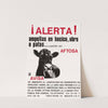 AFTOSA: poster warning against foot-and-mouth disease by U.S. Information Agency