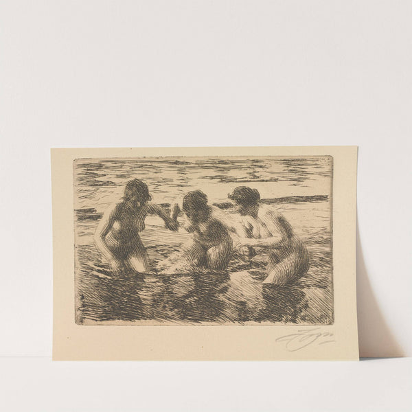 Against the Current (1919) by Anders Zorn