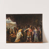 Agamemnon in his tent refusing to give chryseis back to her father by Joseph-Marie Vien