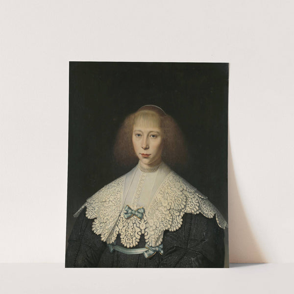 Agatha Geelvinck (1617-38). First wife of Frederik Dircksz Alewijn by Dirck Dircksz. van Santvoort
