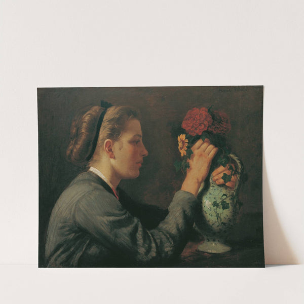 Agathe Thoma, die Schwester des Künstlers (1868) by Hans Thoma