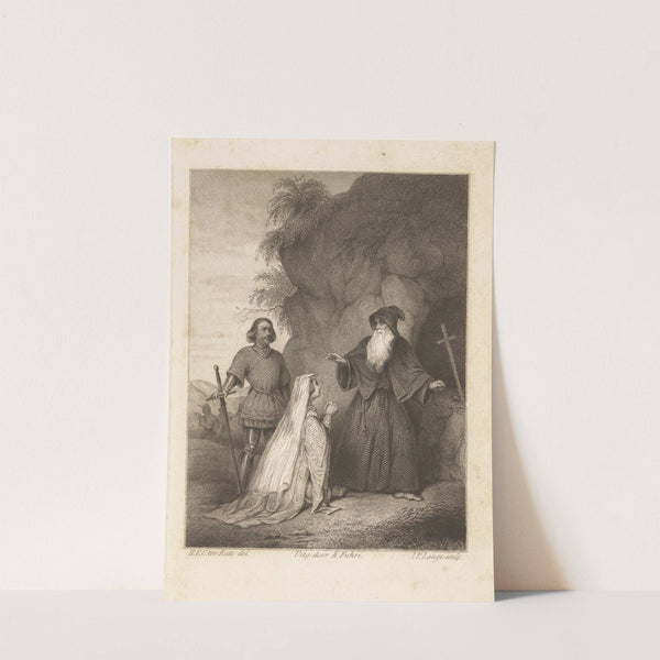 Agnes van der Sluis and Witte van Haemstede at the priest, c. 1300 by Herman Frederik Carel Ten Kate