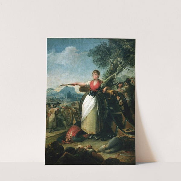 Agustina de Aragón (Ca. 1810) by Juan Gálvez