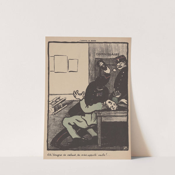 Ah! bougre de salaud, tu m’as appelé vache! (1902) by Félix Vallotton