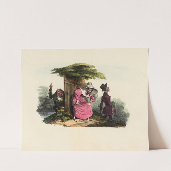 Ah Dieu de Dieu Je vois la lune by Charles-Joseph Traviès de Villers