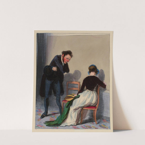 Ah l’on vous menait au bois. voilà donc ce à quoi j’aurais été moi-même exposé (1840) by Paul Gavarni