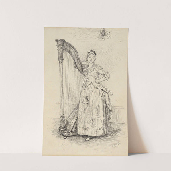 ‘Ah me!…,’ study for illustration to Oliver Goldsmith’s She Stoops To Conquer by Edwin Austin Abbey