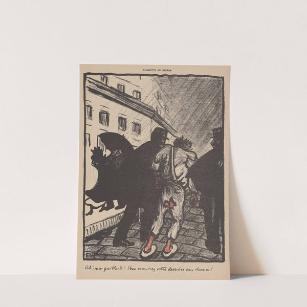 Ah! mon gaillard! Vous montrez votre derrière aux dames! (1902) by Félix Vallotton