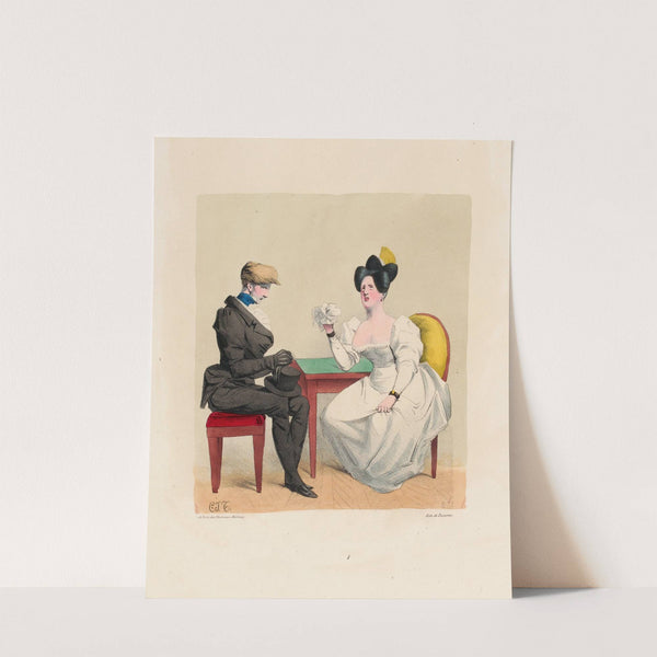 Ah Monsieur c’est un monstre il ne mérite pas d’avoir une femme honnête by Charles-Joseph Traviès de Villers